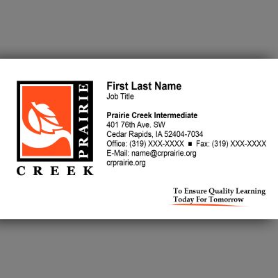 Prairie Creek Business Card