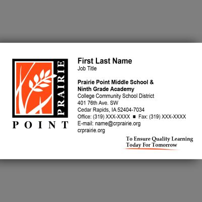 Prairie Point Business Card