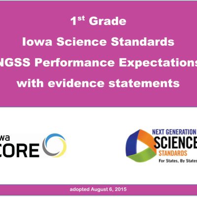 1st Grade Iowa Science Standards