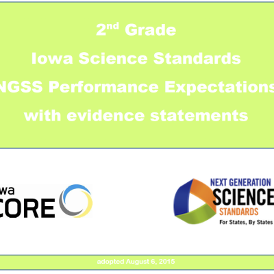 2nd Grade Iowa Science Standards