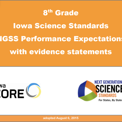 8th grade Iowa Science Standards
