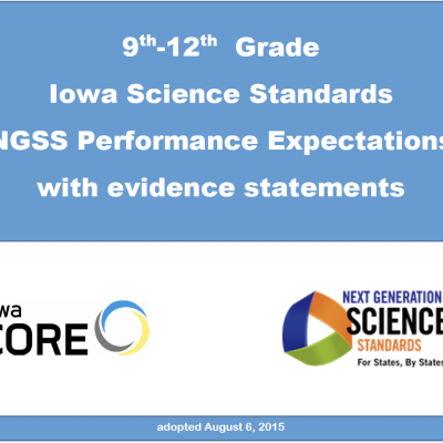 9-12 grade Iowa Science Standards